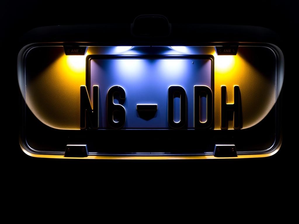 License plate frames with backlight for license platesфото